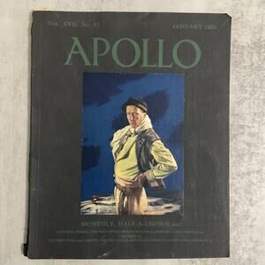 Apollo Arts Magazine Single Issue January 1933 Vintage Art Journal
